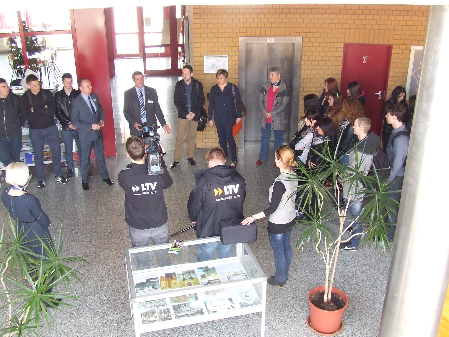 Begrüßung der polnischen Lehrlinge im Lehrbauhof Großräschen