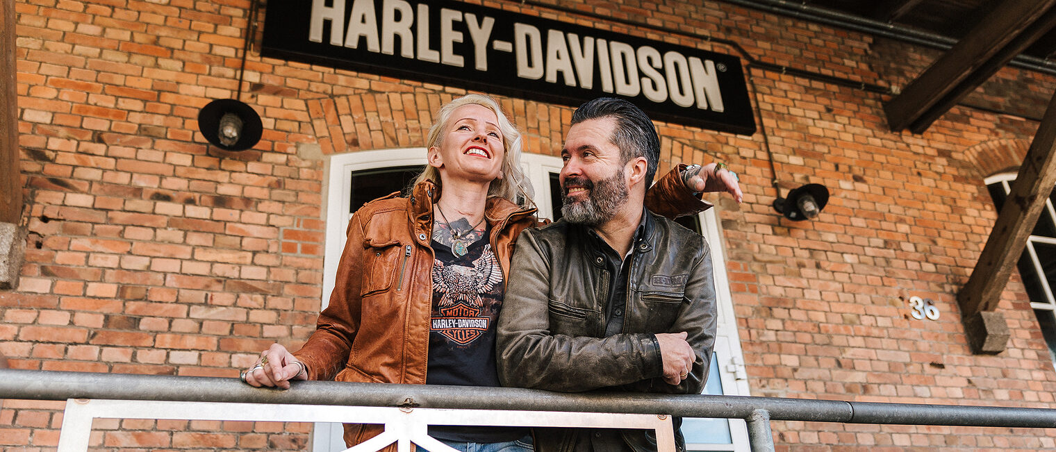 Harley Station Unternehmerpaar