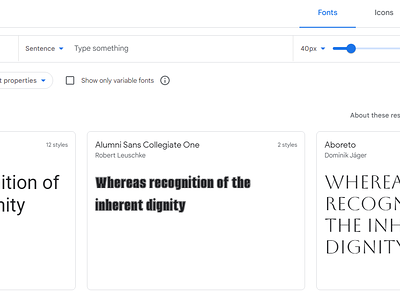 Google Fonts