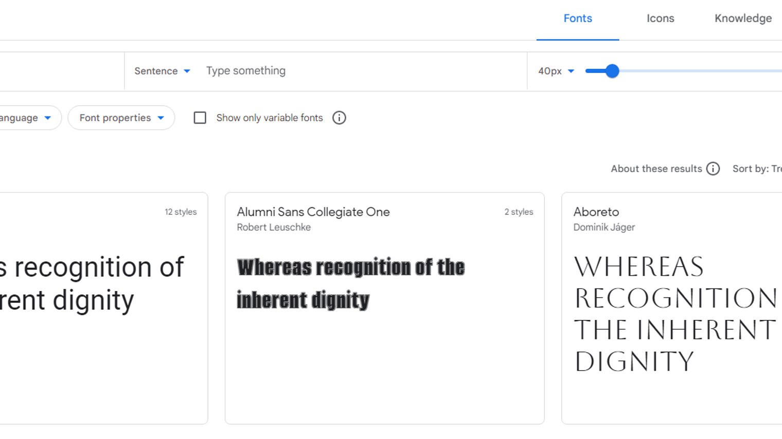 Google Fonts