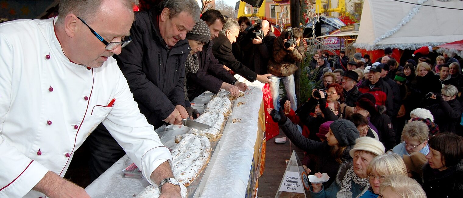 Stollanschnitt zum Weihnachtsmarkt