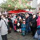 Stollenanschnitt Weihnachtsmarkt Cottbus