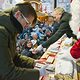 Stollenanschnitt Weihnachtsmarkt Cottbus