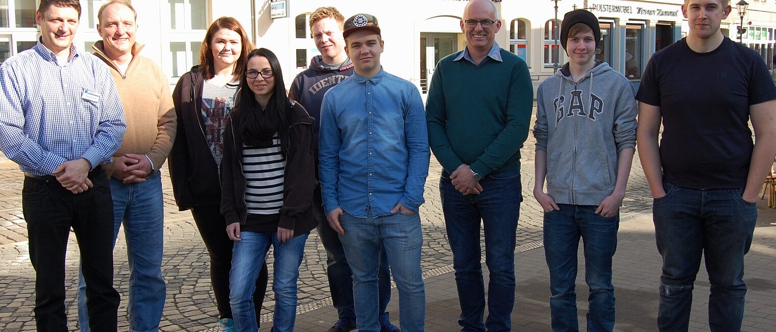 Norwegische Jugendliche zum Austausch in Cottbus 2014