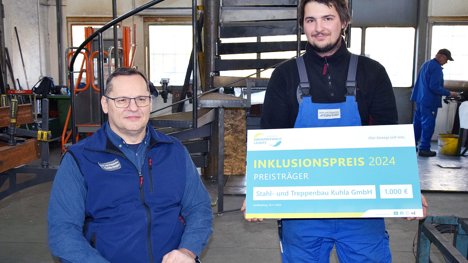 Inklusionspreis 2024 Thomas Kuhla und Leon Wolff