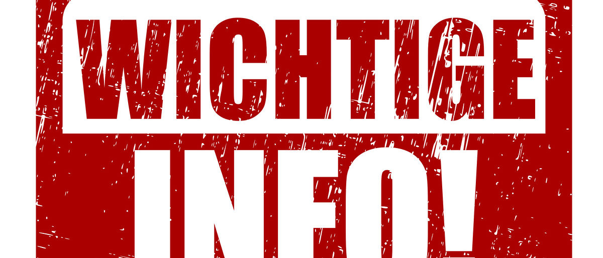 wichtige Info