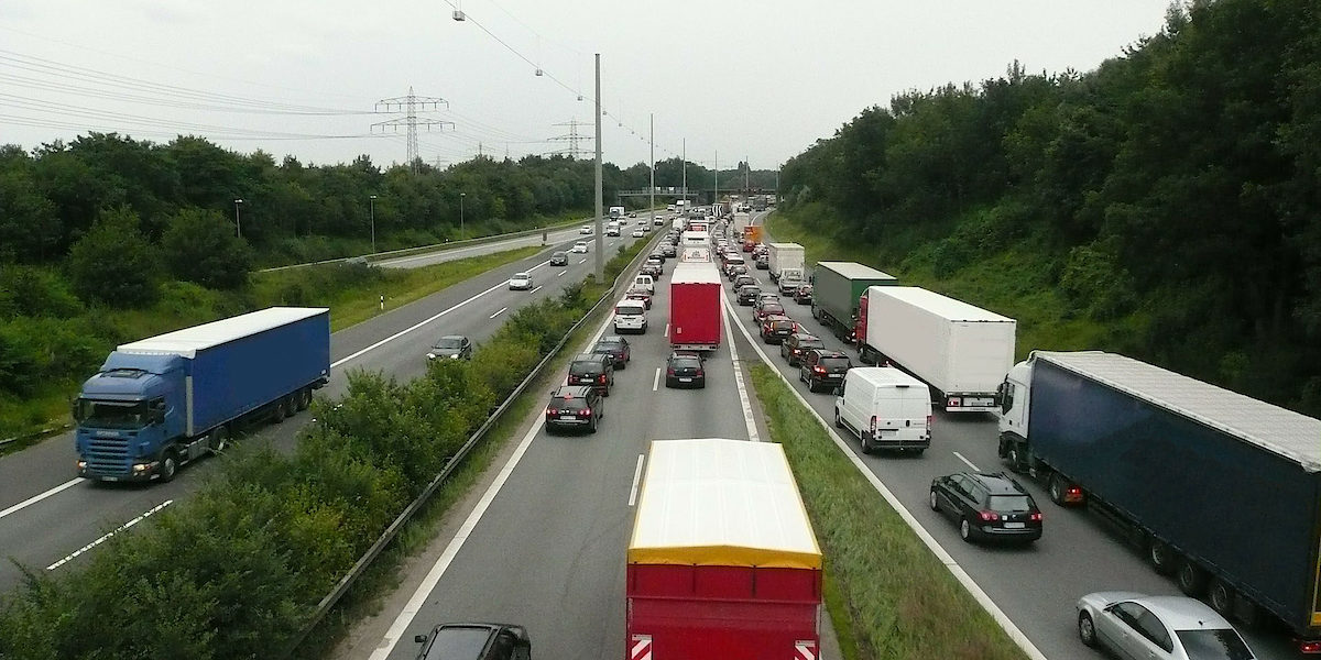 Verkehr LKW Autobahn Fahrtenschreiber