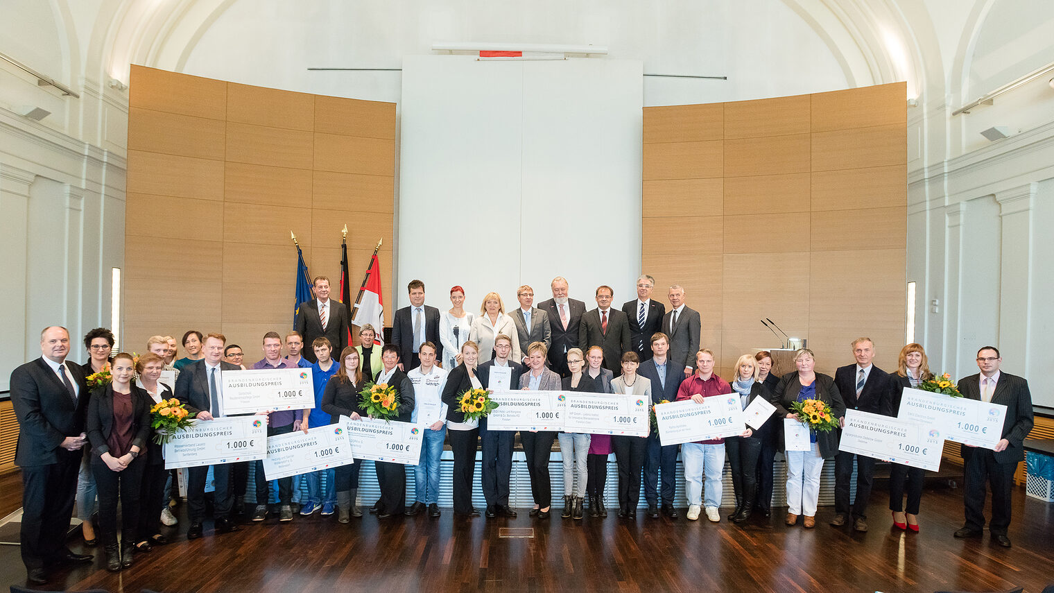 Gruppenfoto Ausbildungspreis BB 2015