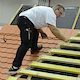 Großräschen Lehrbauhof der Handwerkskammer Cottbus Leistungswettbewerb des Deutschen Handwerks Dachdecker Mirko Mroos