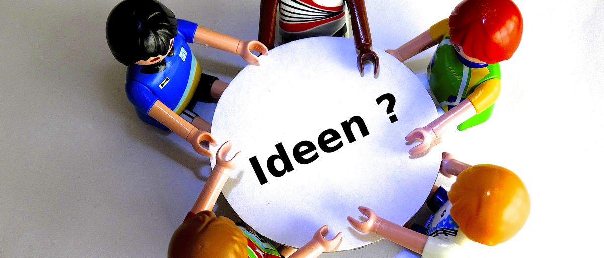 marketing, tisch, ideen, teamwork, playmobil