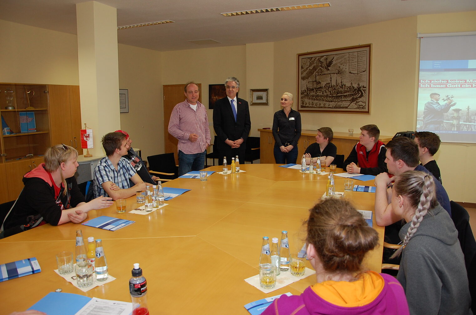 Norwegische Lehrlinge in Cottbus