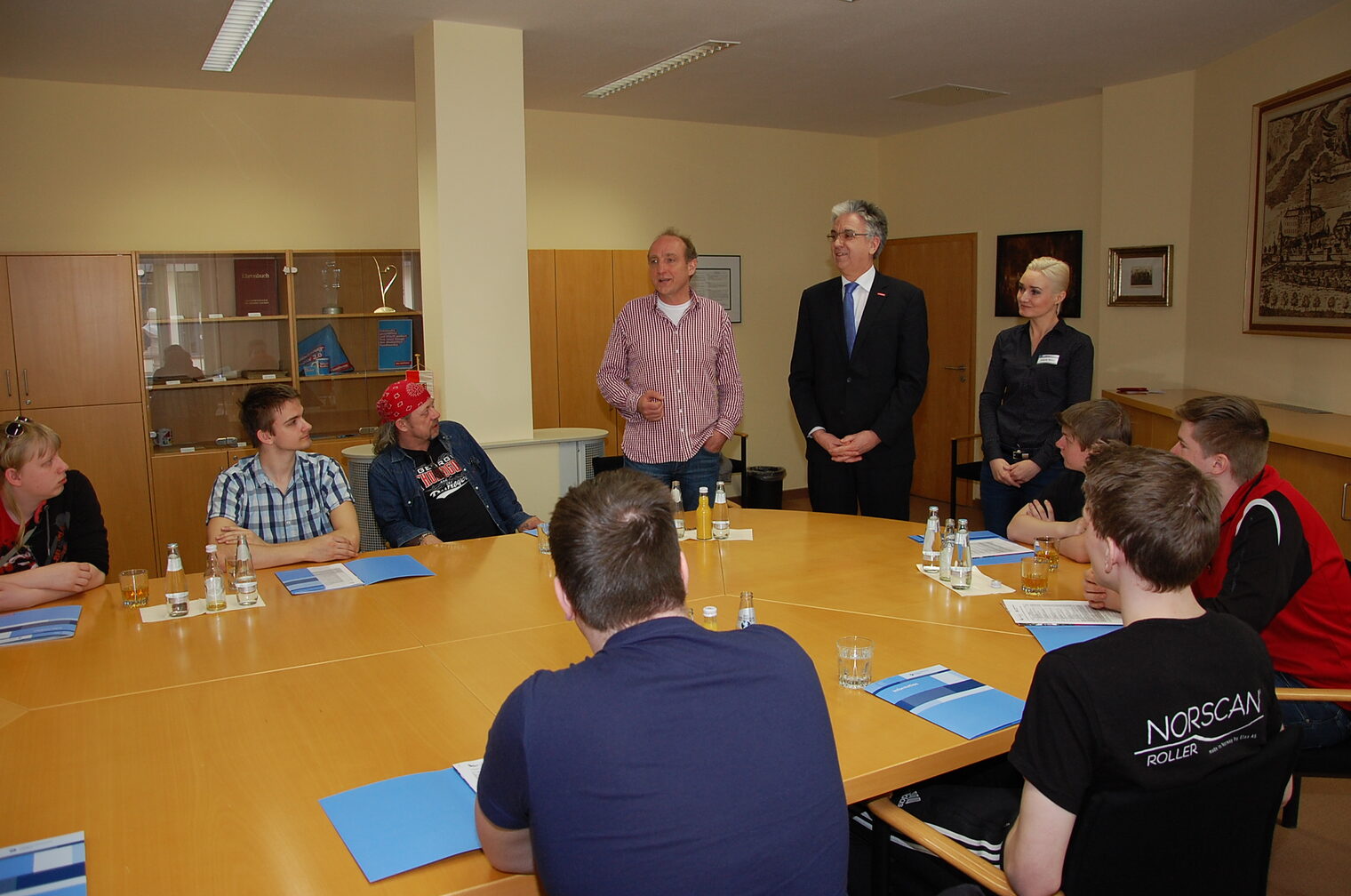 Norwegische Lehrlinge in Cottbus