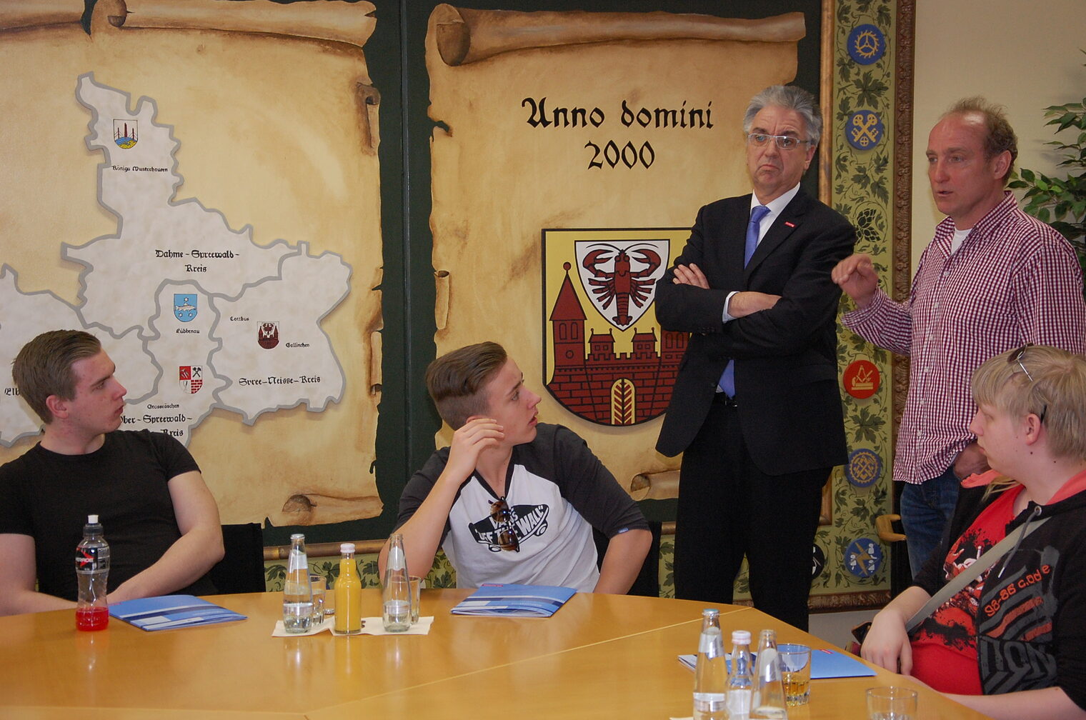 Norwegische Lehrlinge in Cottbus
