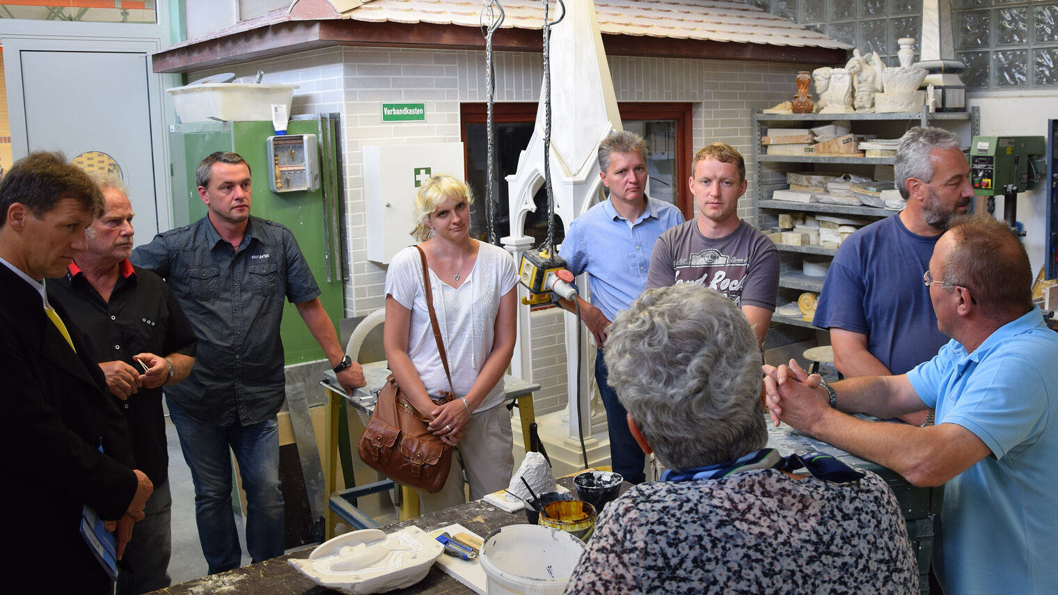 Lehrlinge, Lehrbauhof Großräschen, Ausbilderfrühstück