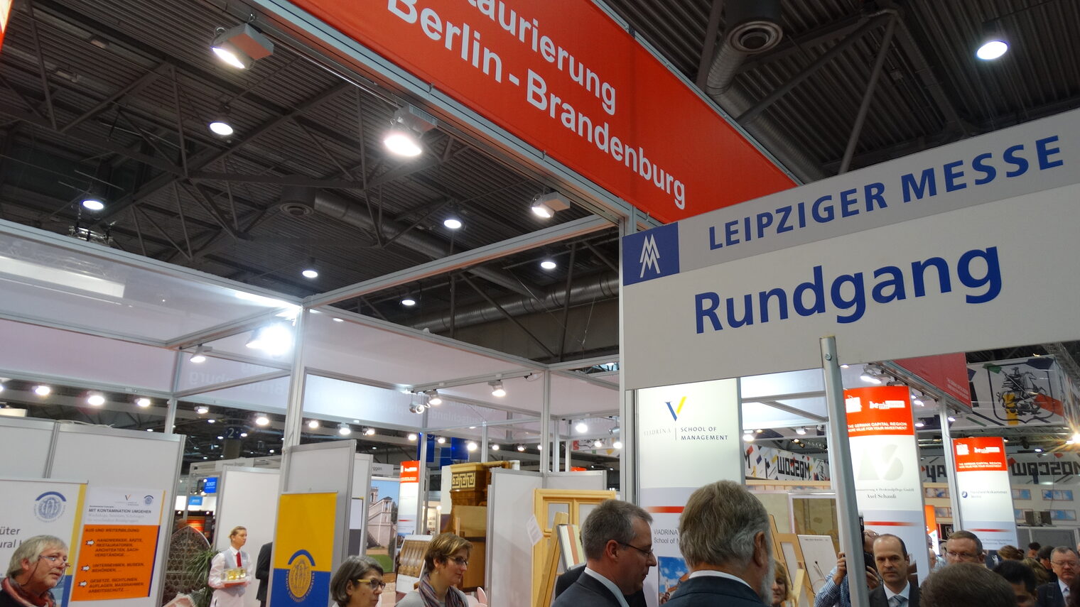 Messestand Denkmal Leipzig