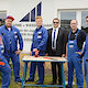 Schlieben W¿rme + Wasser GmbH Gesch¿ftsf¿hrer Steffen Horn mit Azubis