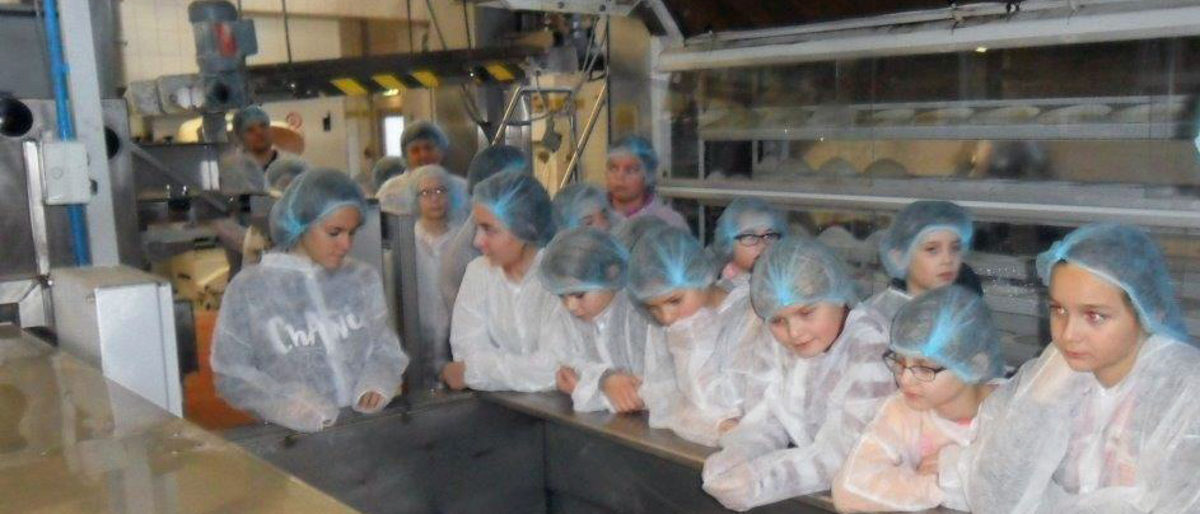 Schüler in der Bäckerei Dreißig