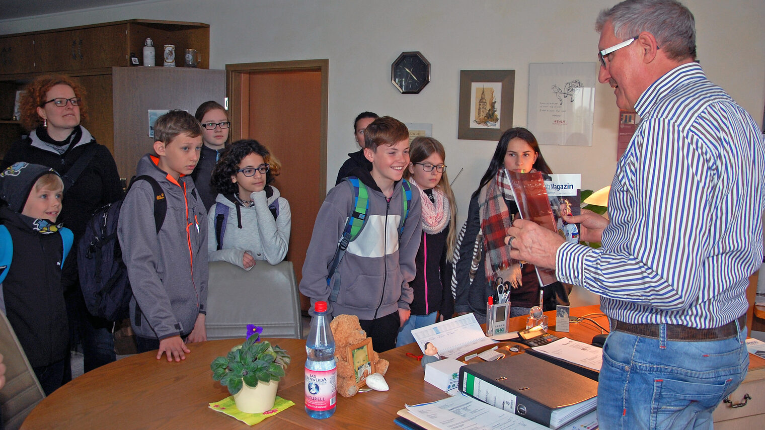 Grundschüler besuchen die Glas- und Industriereinigung Zimmermann GmbH & Co.KG