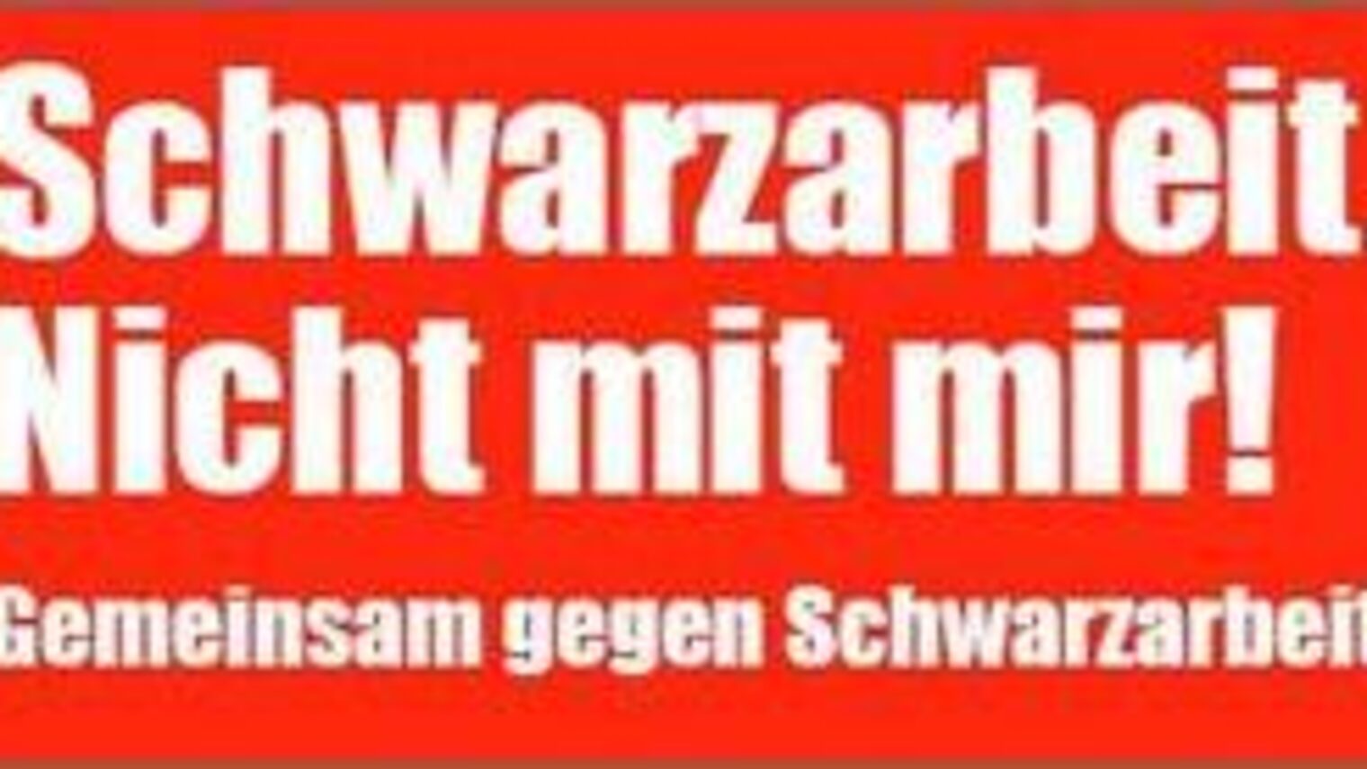 schwarzarbeit