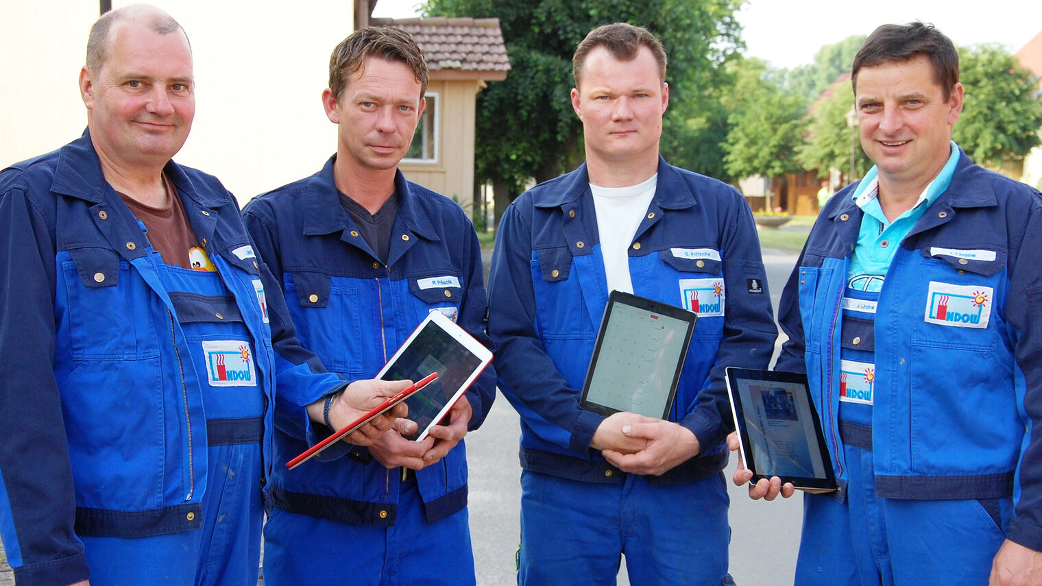 Handwerksmeister Jürgen Lindow und sein Team