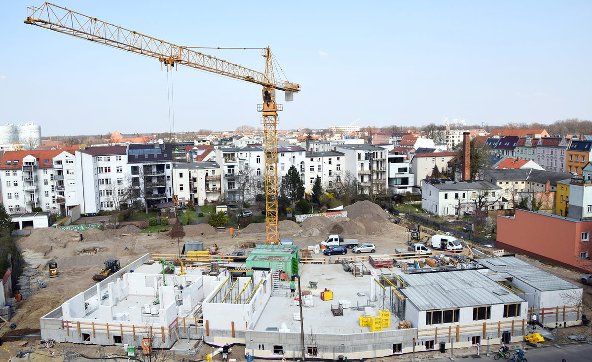 Konjunktur Frühjahr 2018, Baustelle von oben