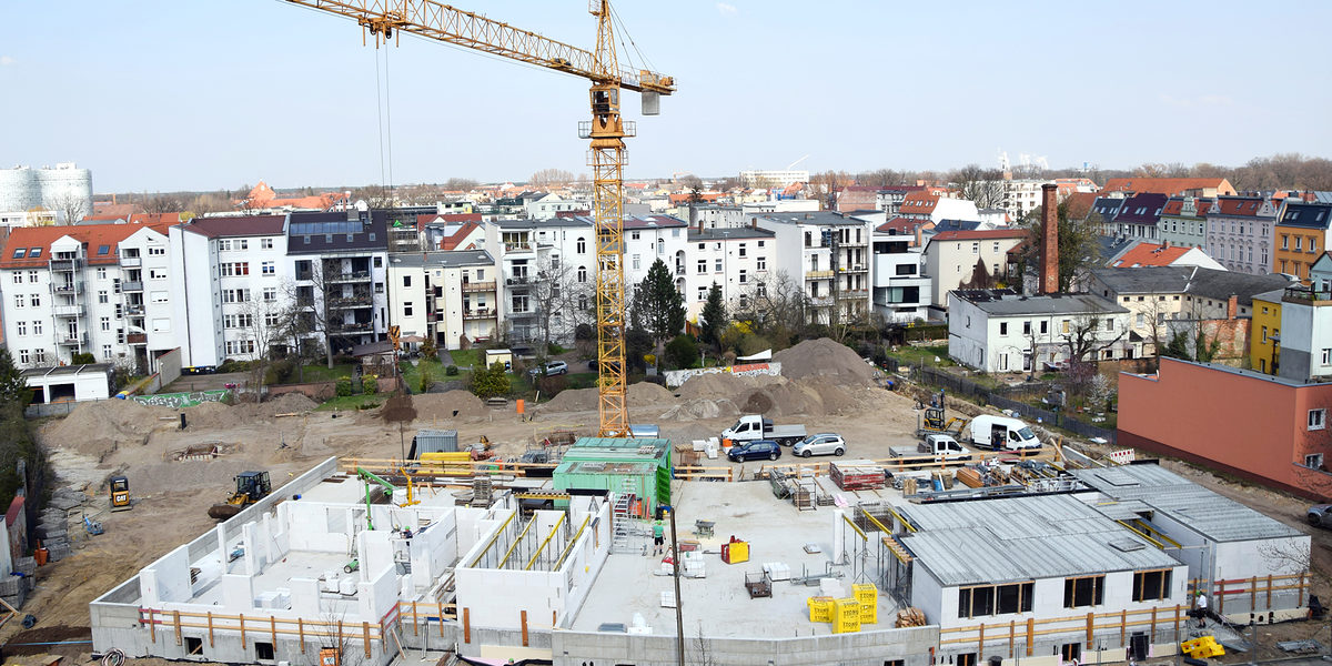 Konjunktur Frühjahr 2018, Baustelle von oben
