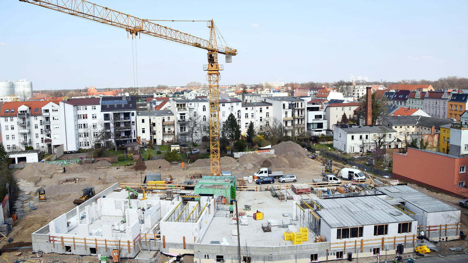 Konjunktur Frühjahr 2018, Baustelle von oben