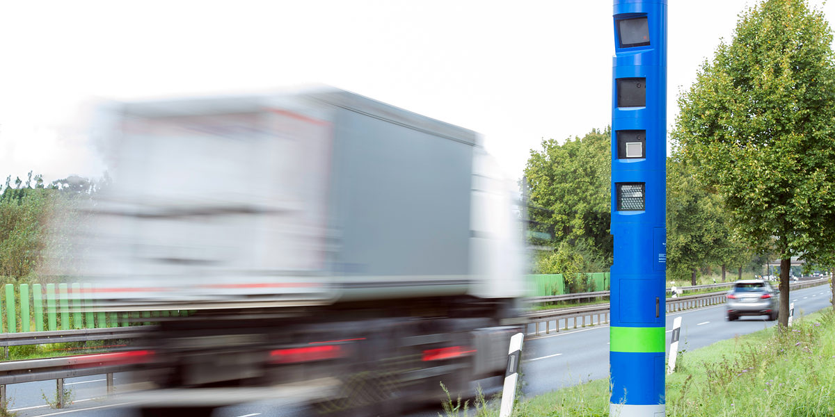 Lkw-Maut Kontrollsäule