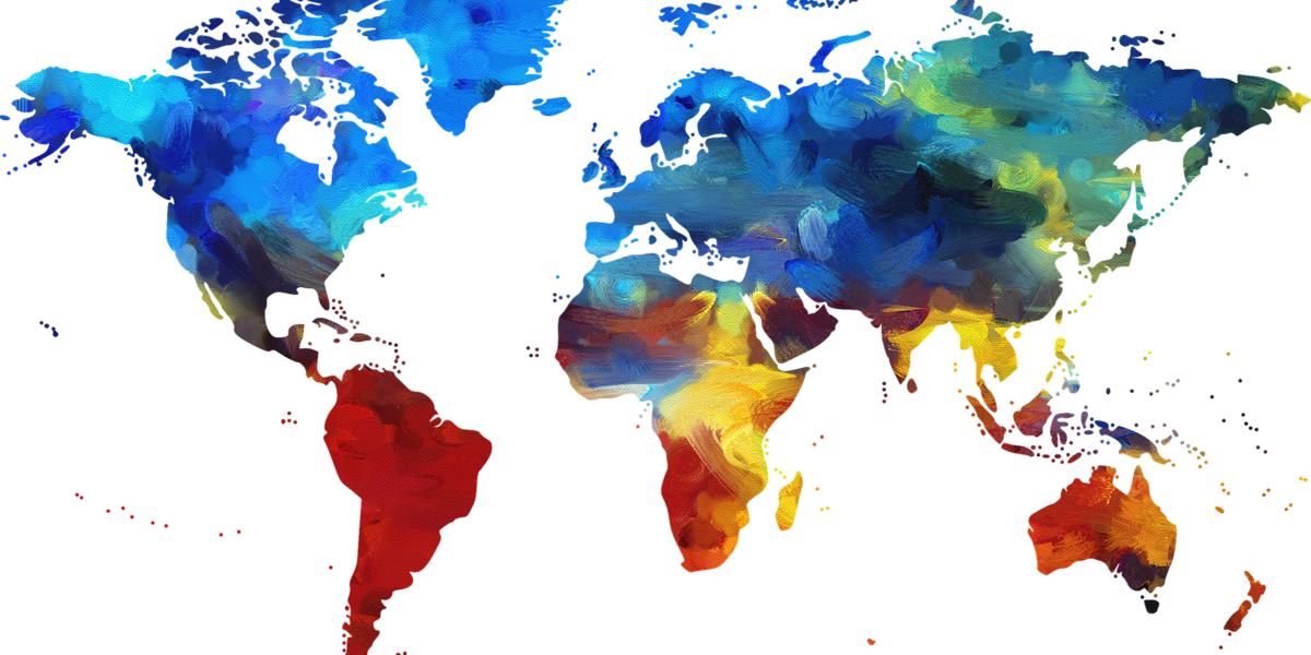 Bunte Farben Welt Umwelt Klima