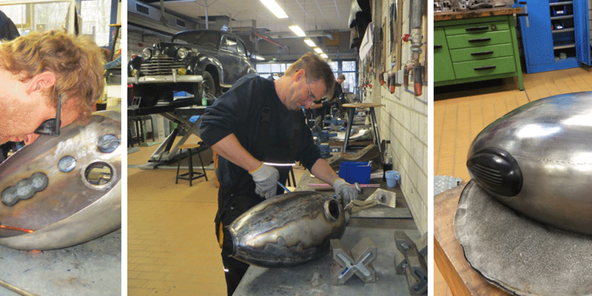 Fertigen Sie einen Motorrad Tank im Oldtimer Blechbearbeitung Pro Kurs