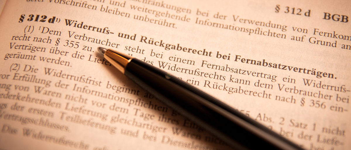 Recht Widerruf