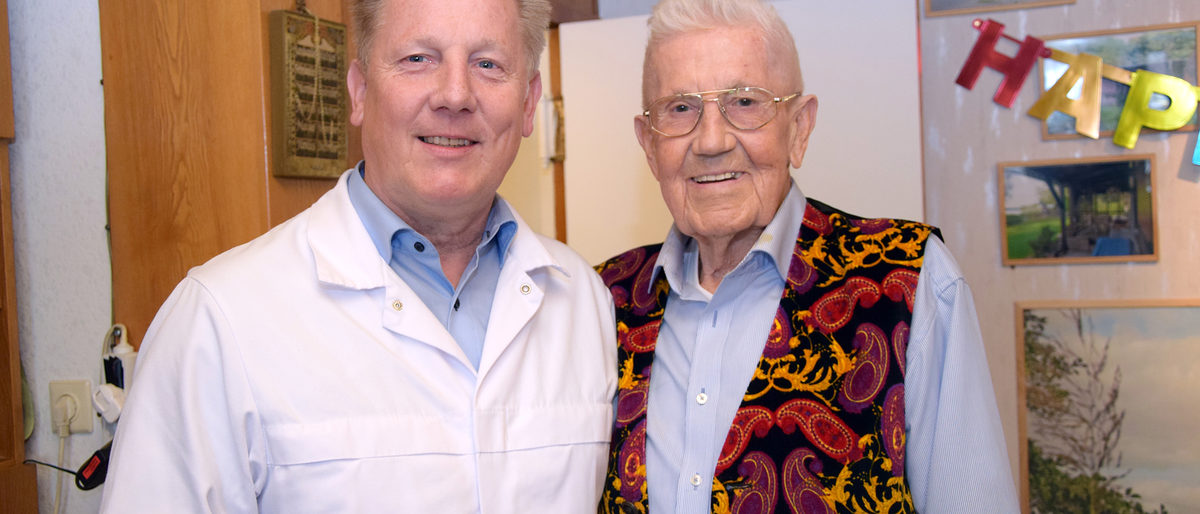 Fleischermeister Henri Palm und Sohn Andreas Palm