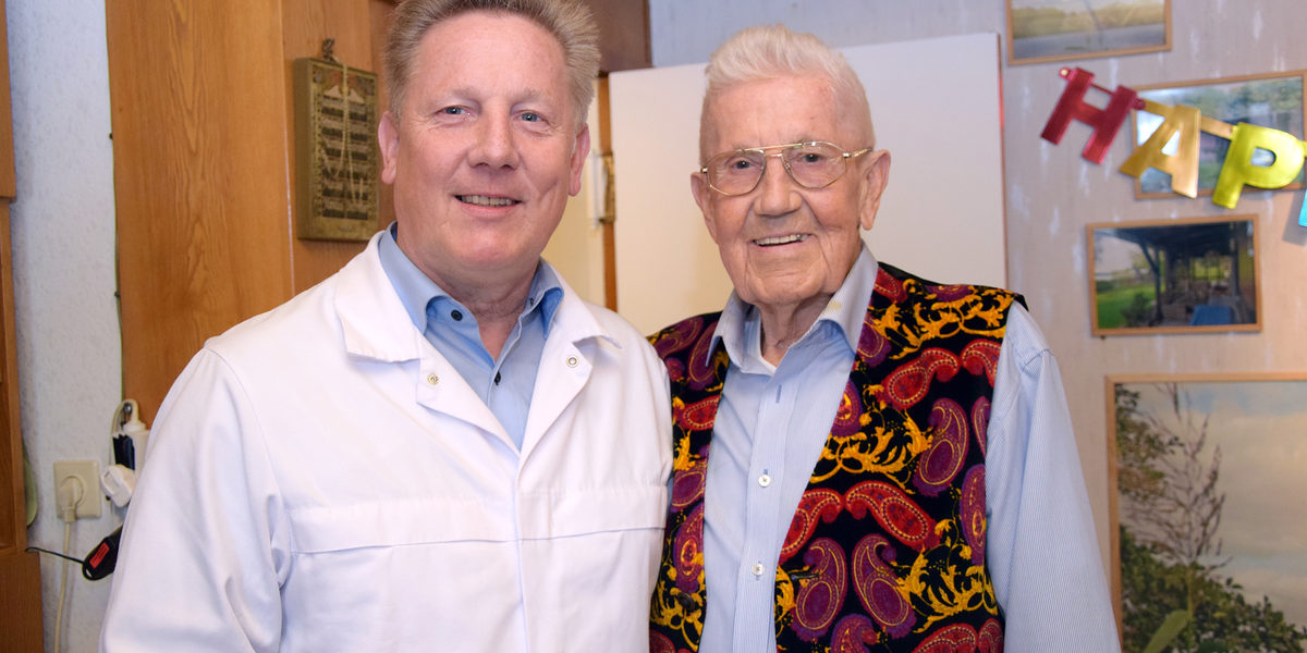 Fleischermeister Henri Palm und Sohn Andreas Palm
