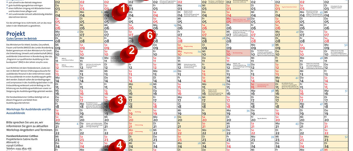 Ausbildungskalender Teil 6