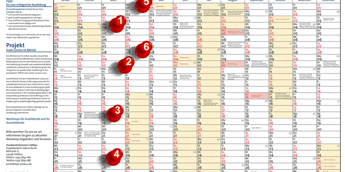 Ausbildungskalender Teil 6
