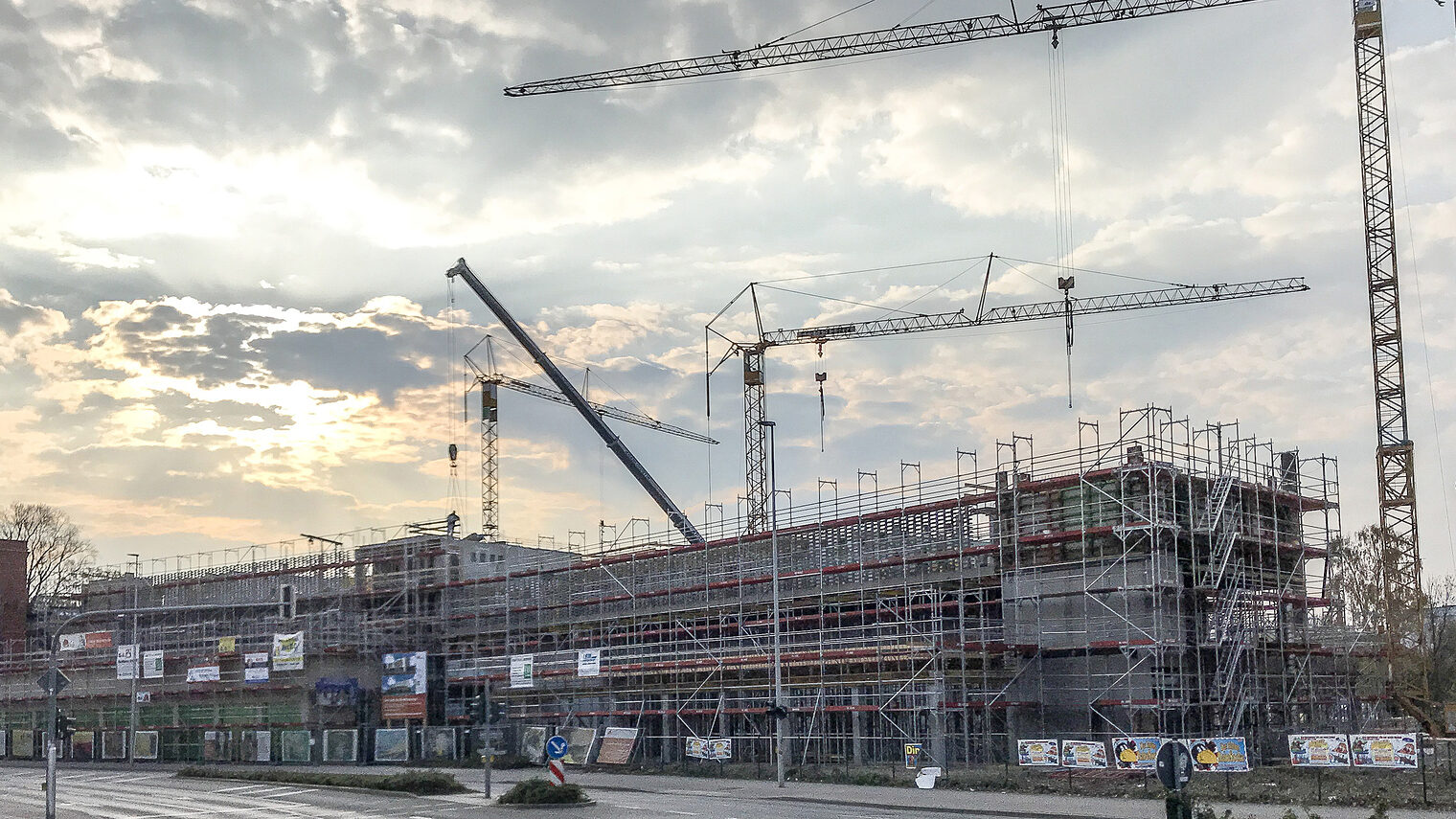 Baustelle Cottbus Innenstadt Konjunktur Frühjahr 2019