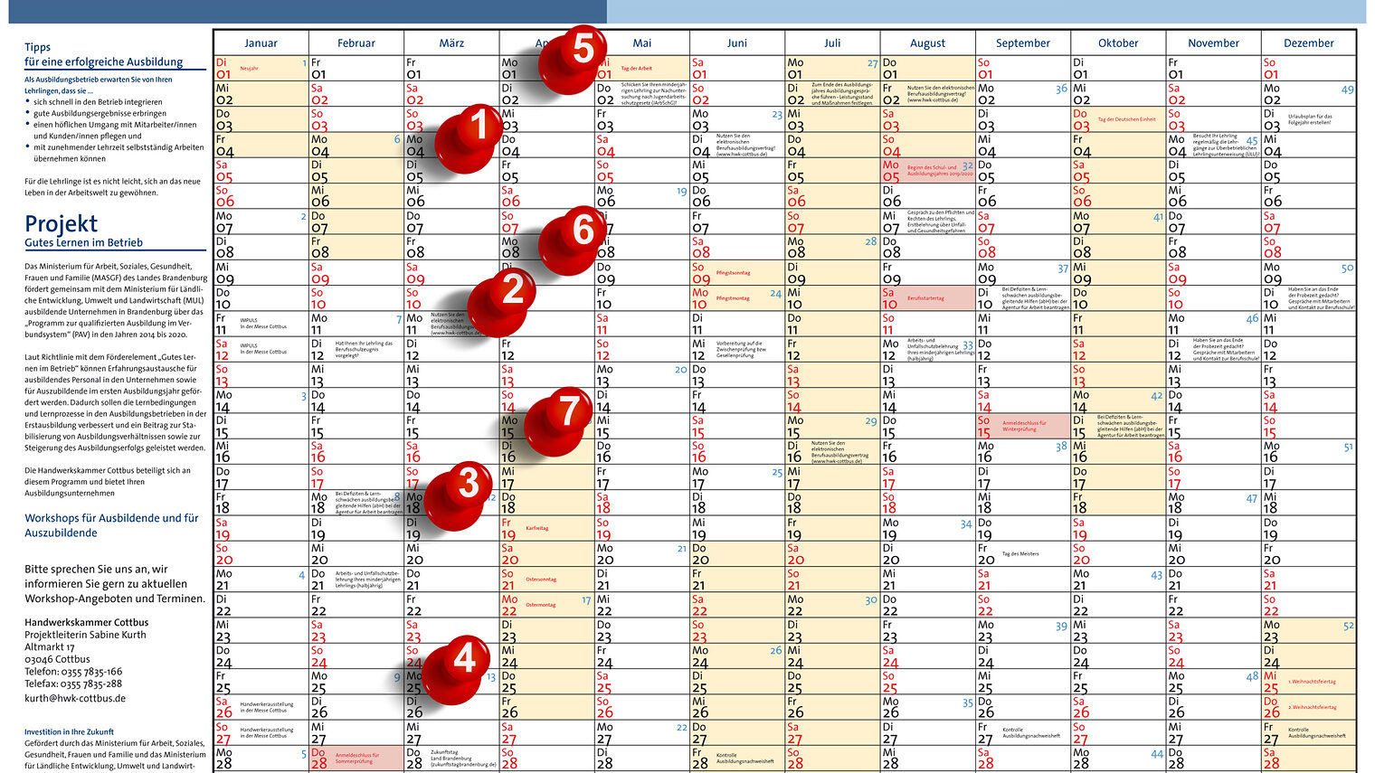 Ausbildungskalender Serie Teil 7