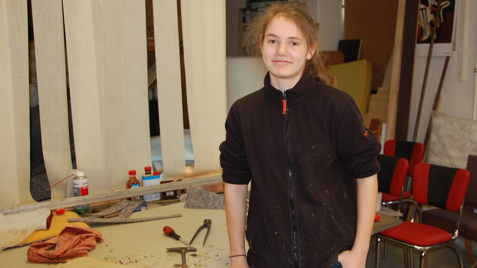 Praktikantin Katharina Breitfeld 