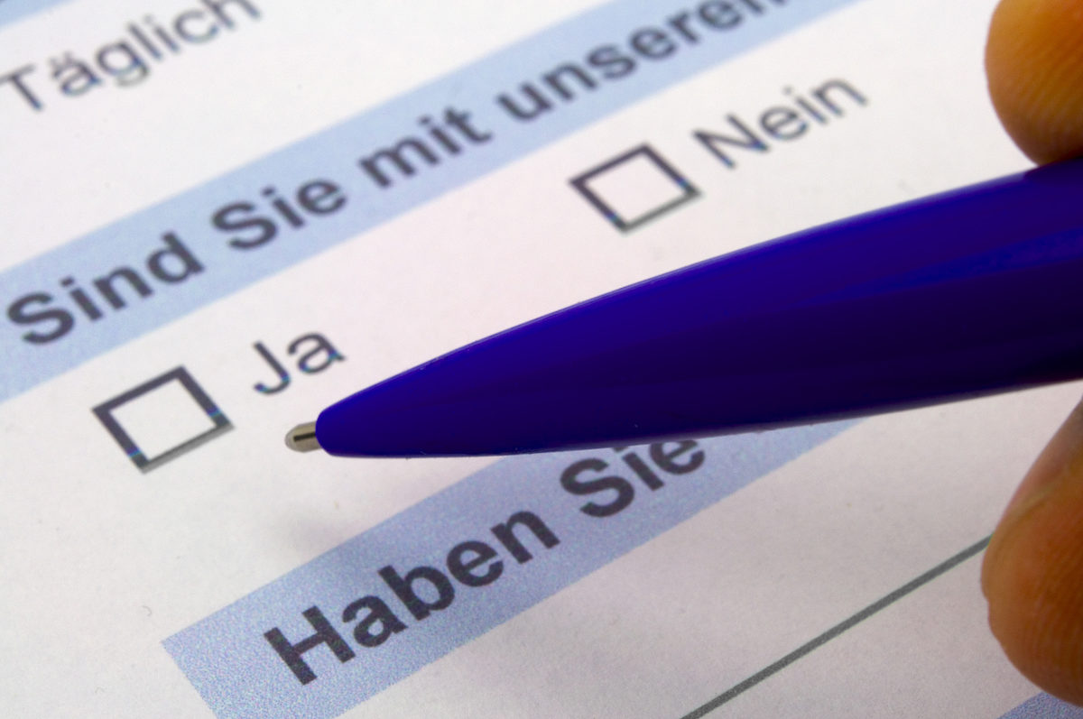Bürokratie Umfrage