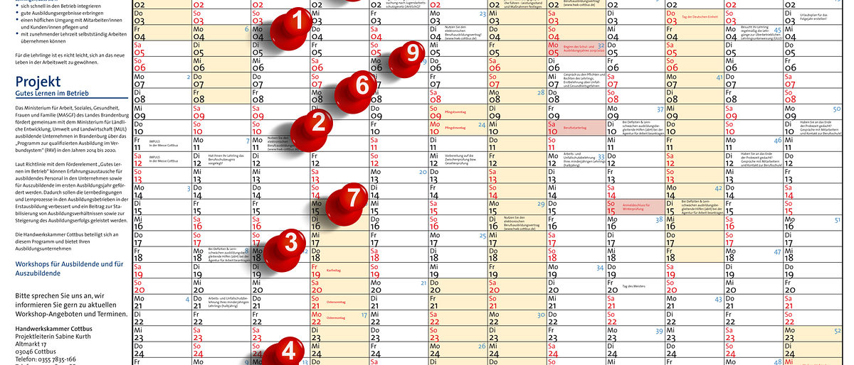 Ausbildungskalender Mai 2019 Serie Teil 9