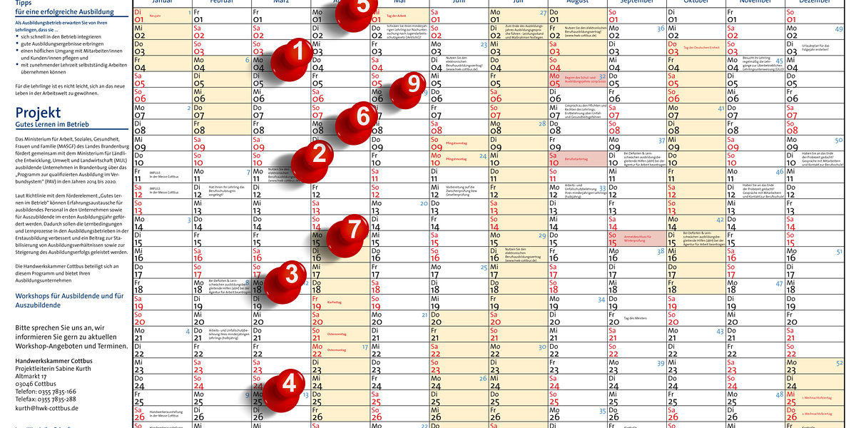 Ausbildungskalender Mai 2019 Serie Teil 9