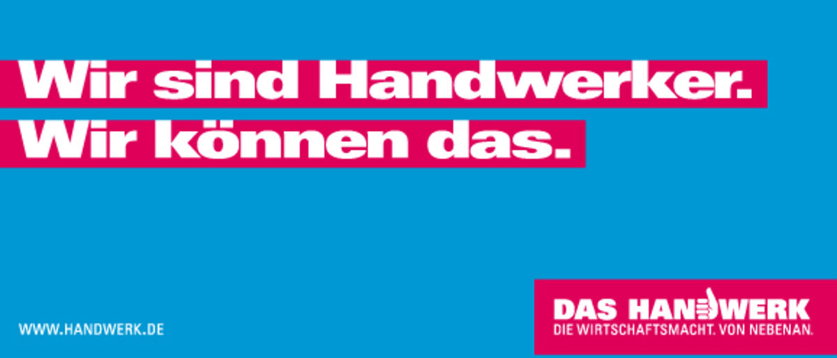 Imagekampagne Wir sind Handwerker