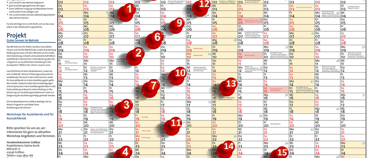 Ausbildungskalender Serie Teil 15