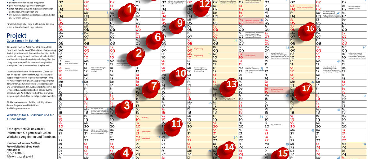 Serie 17 Ausbildungskalender 07 10 19