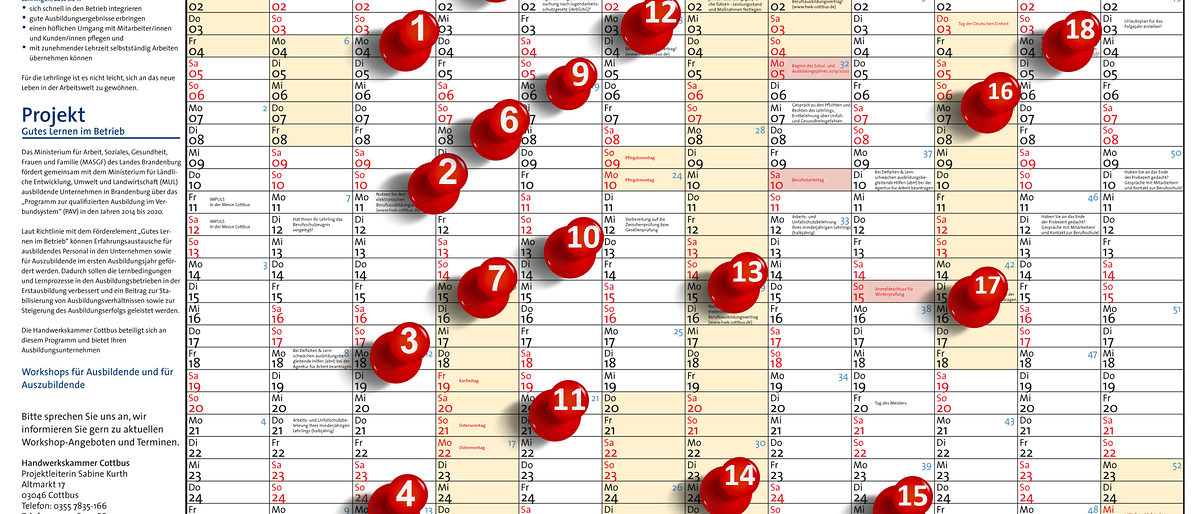 Teil 18 Ausbildungskalender 2019