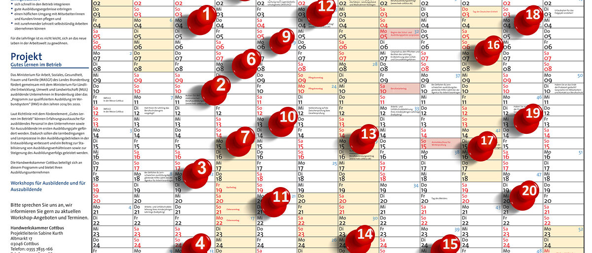 Serie Teil 20 Ausbildungskalender