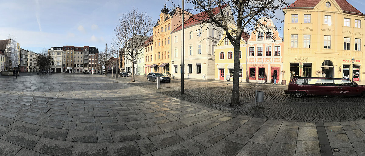 Panorama Altmarkt Cottbus Verkehrskonzept