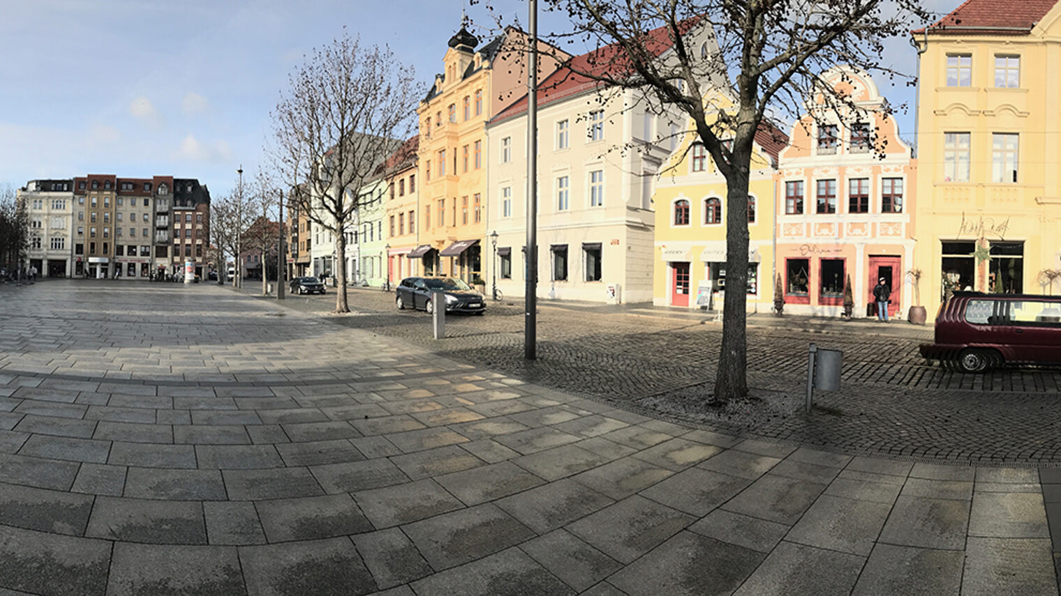 Panorama Altmarkt Cottbus Verkehrskonzept