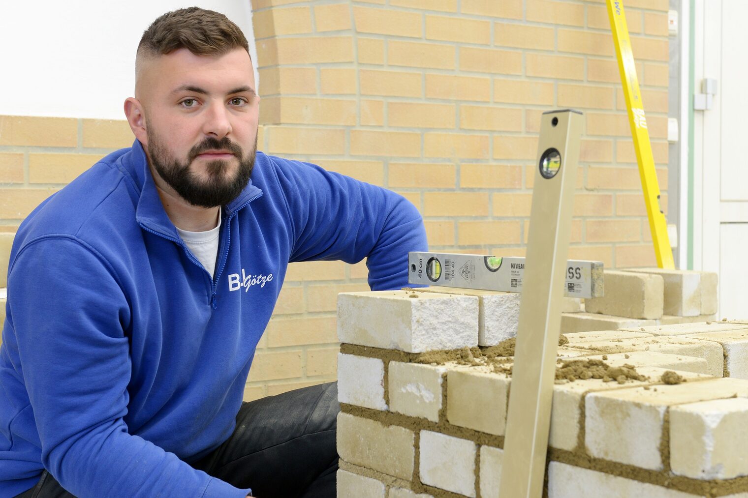 Meisterschüler Maurer Frank Götze Lehrbauhof der Handwerkskammer Cottbus