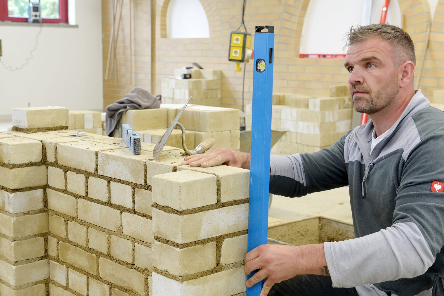 Meisterschüler Maurer Rayko Korwitz Lehrbauhof der Handwerkskammer Cottbus